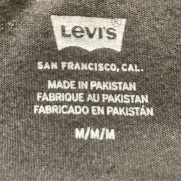 Levi’s Black & Yellow Graphic Tank Long Medium - Picture 4 of 7